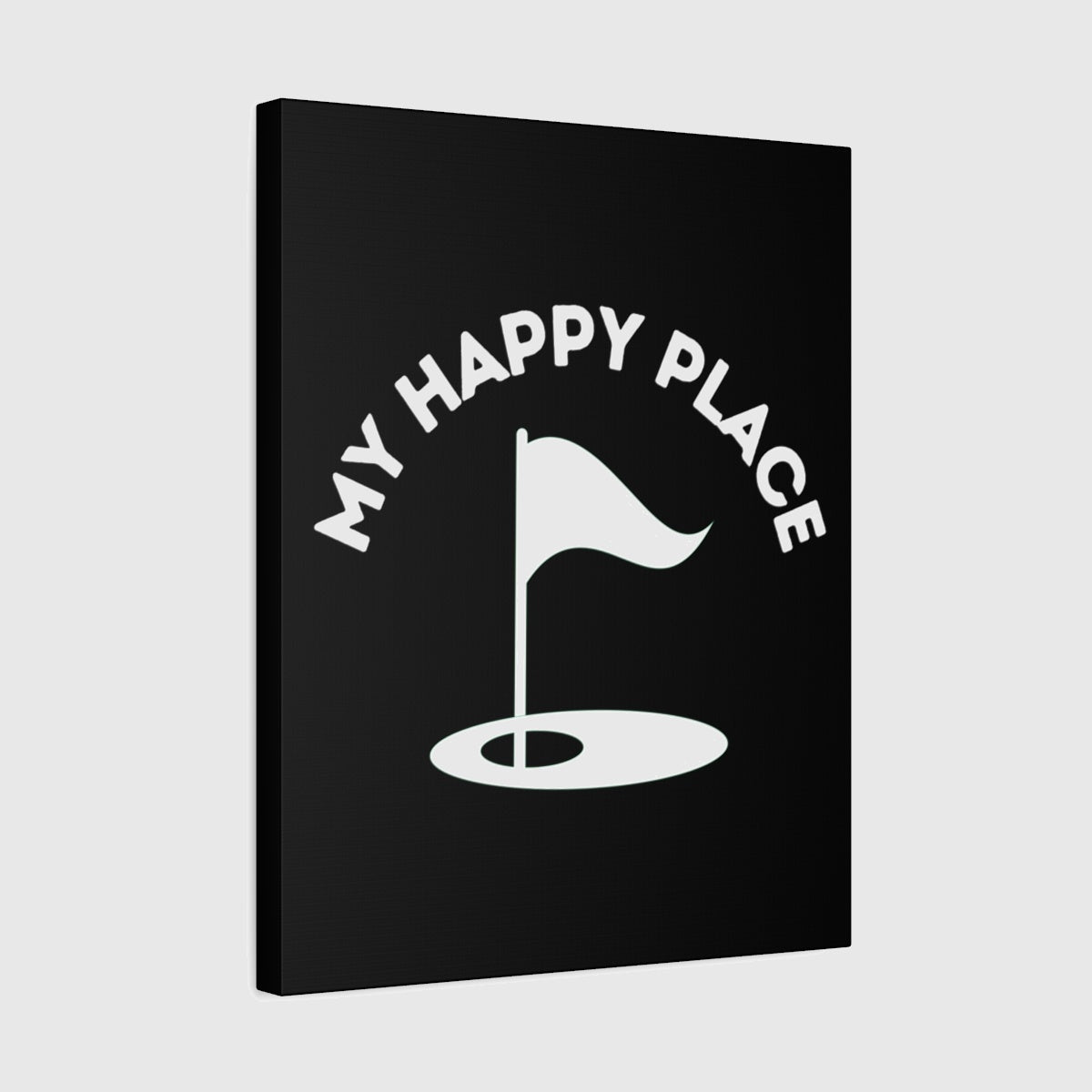 My Happy Place - Canvas Wall Art - Black - 16×20 - front