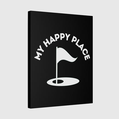My Happy Place - Canvas Wall Art - Black - 16×20 - front