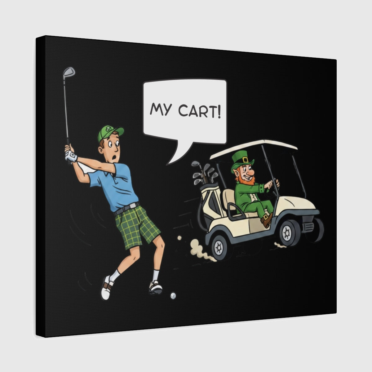 My Cart! - Canvas Wall Art - Black - 16×20 - front