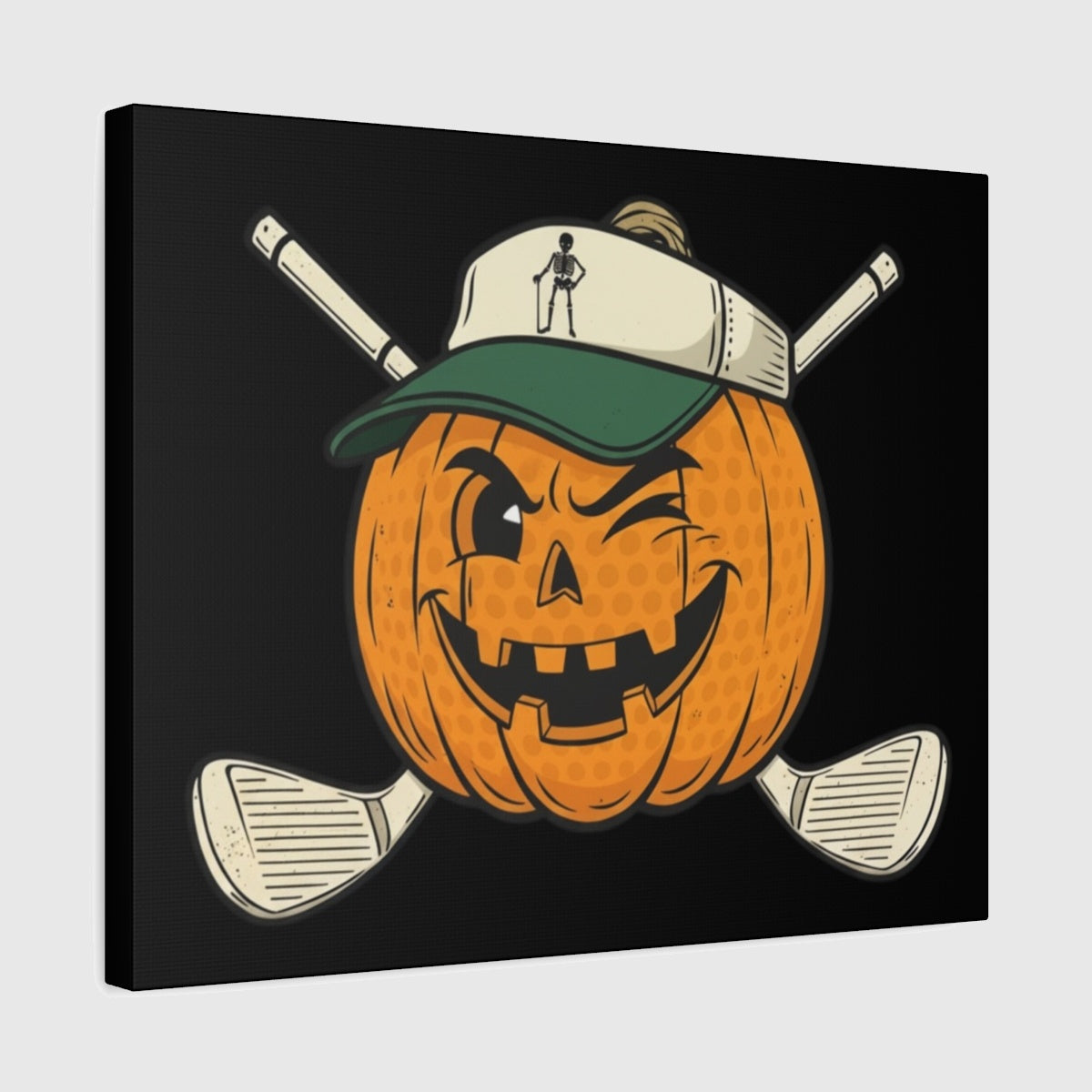 Golf or Gourd - Canvas Wall Art - Black - 16×20 - front