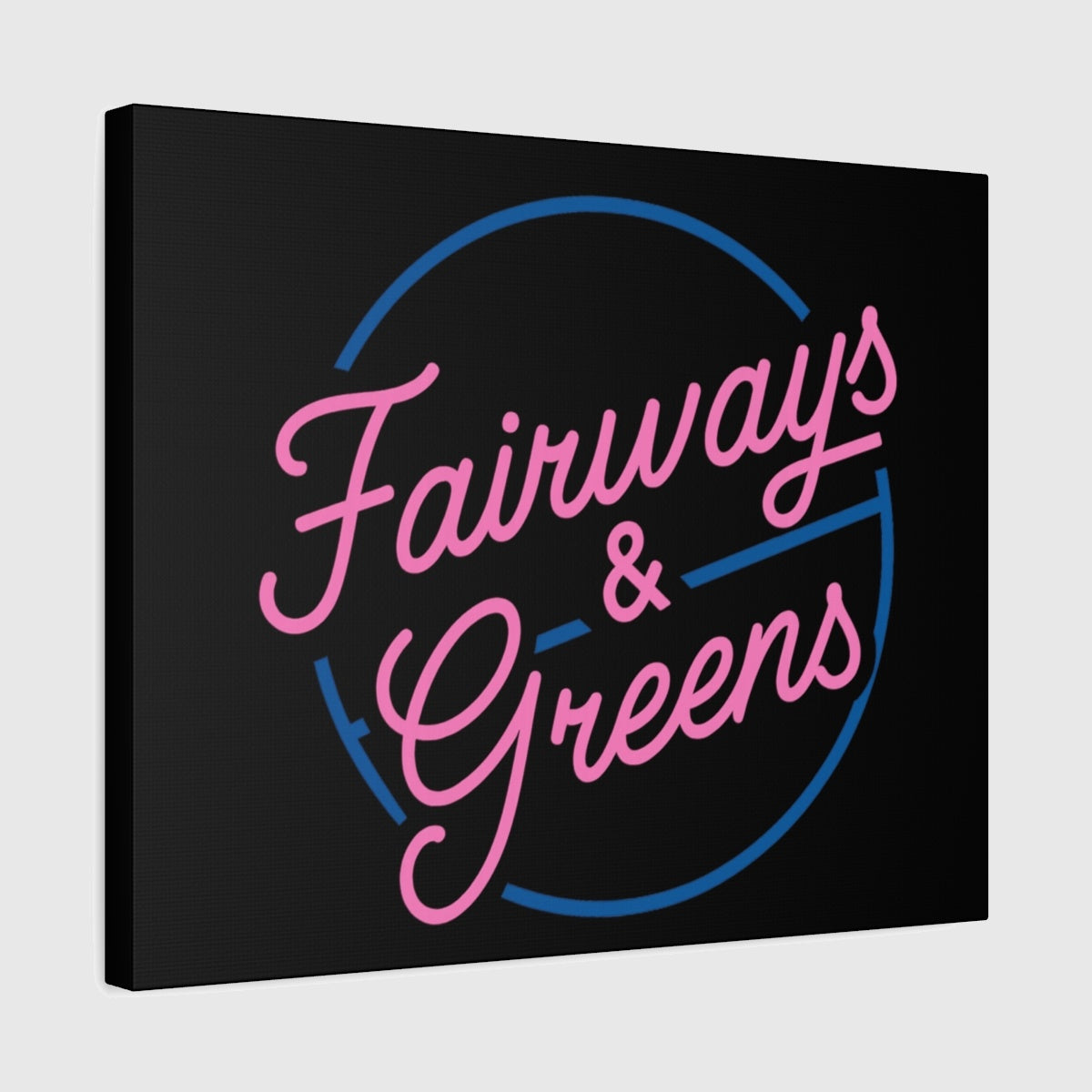 Fairways & Greens - Canvas Wall Art - Black - 16×20 - front