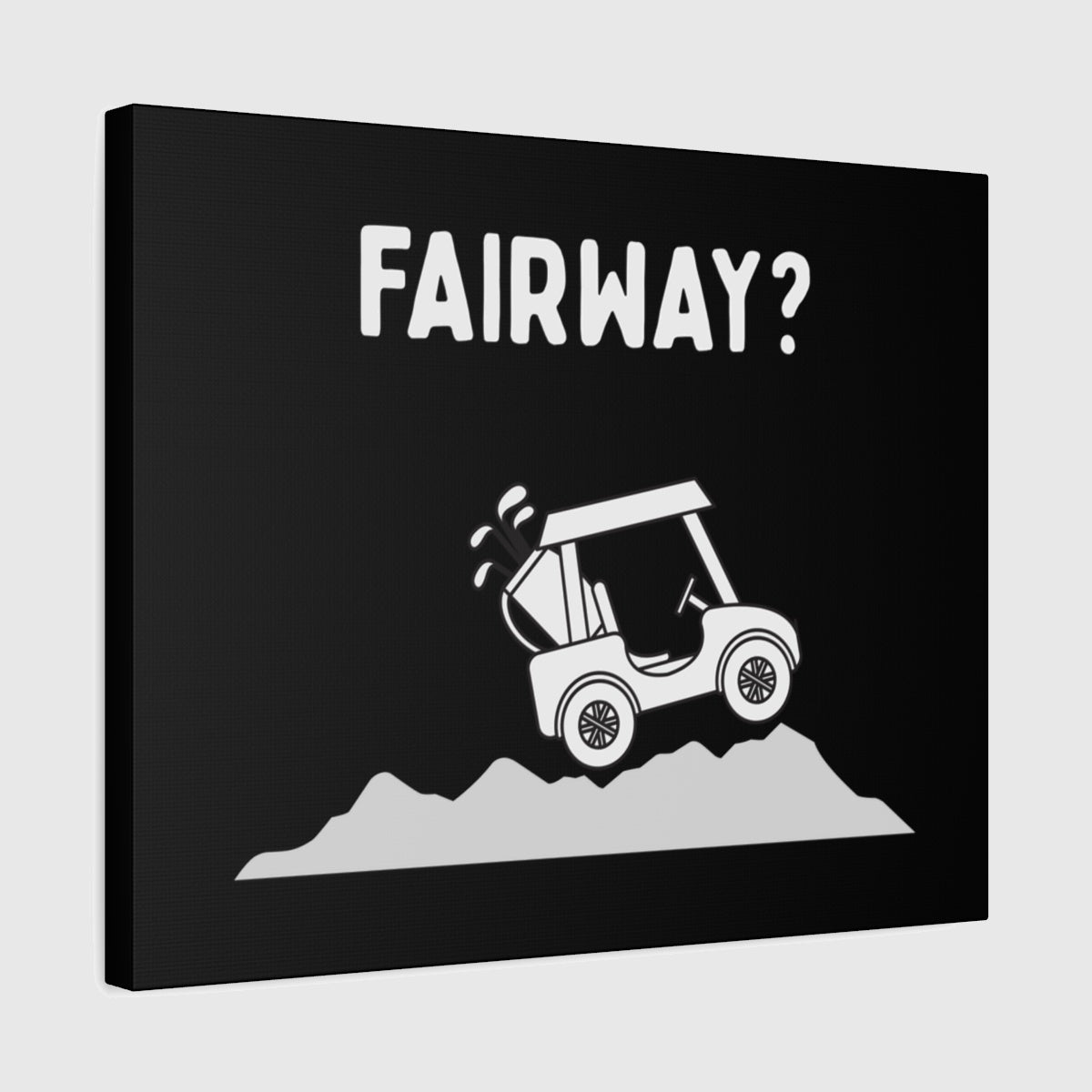 Fairway? - Canvas Wall Art - Black - 16×20 - front