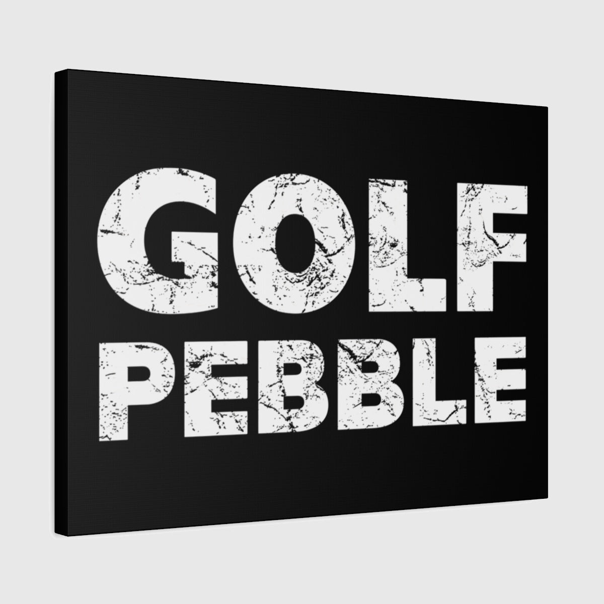 Golf Pebble - Canvas Wall Art - Black - 18×24 - front