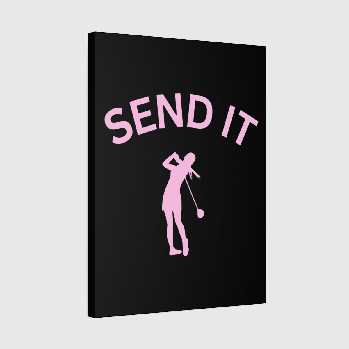SEND IT (Female) - Canvas Wall Art - Black - 18×24 - front