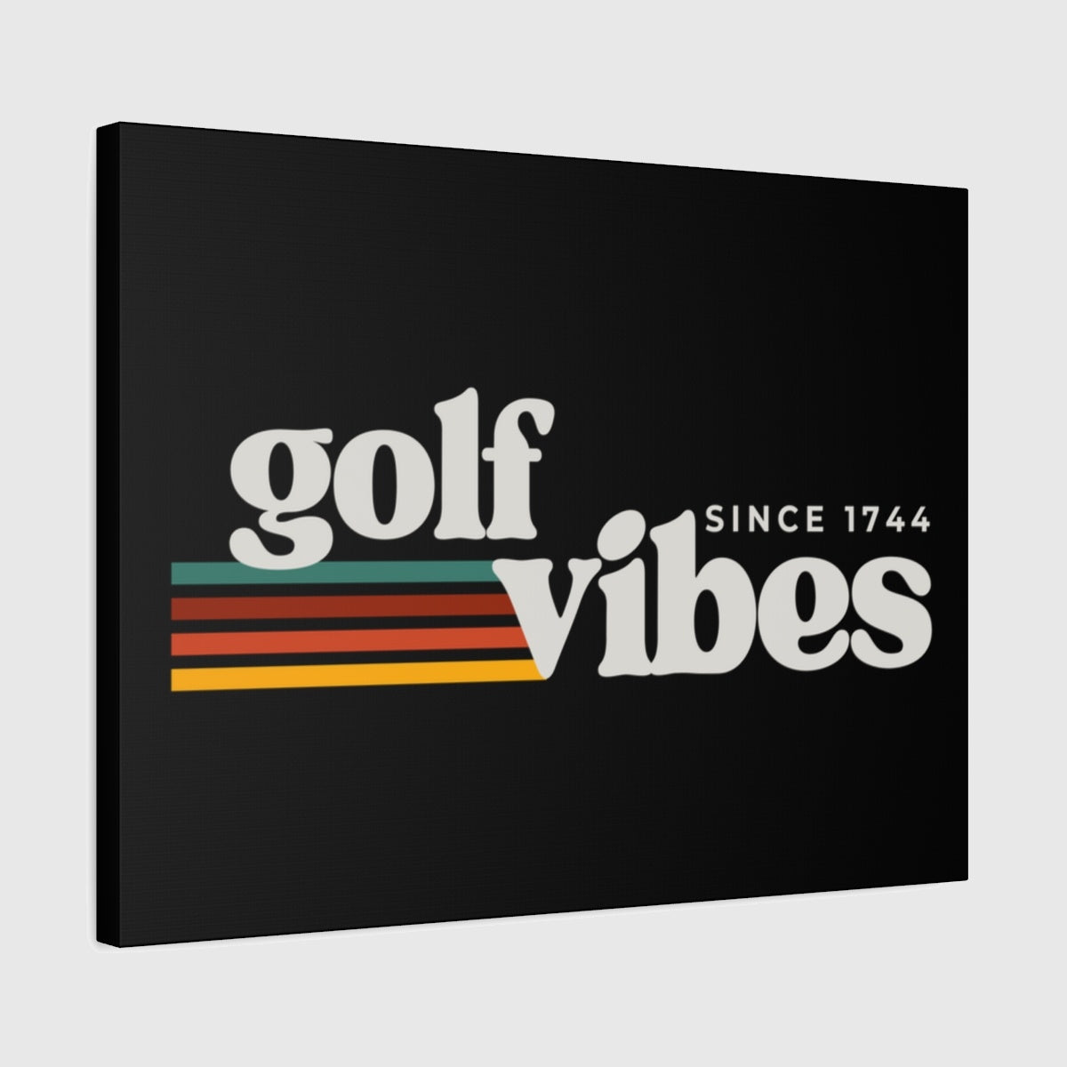 Golf Vibes - Canvas Wall Art - Black - 18×24 - front