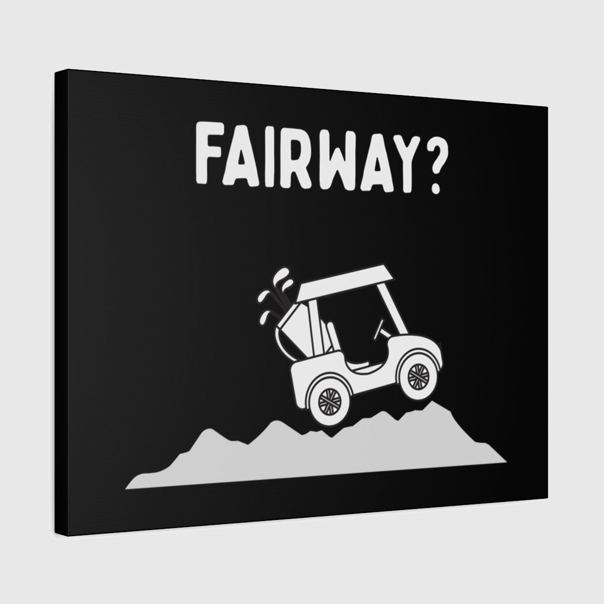 Fairway? - Canvas Wall Art - Black - 18×24 - front