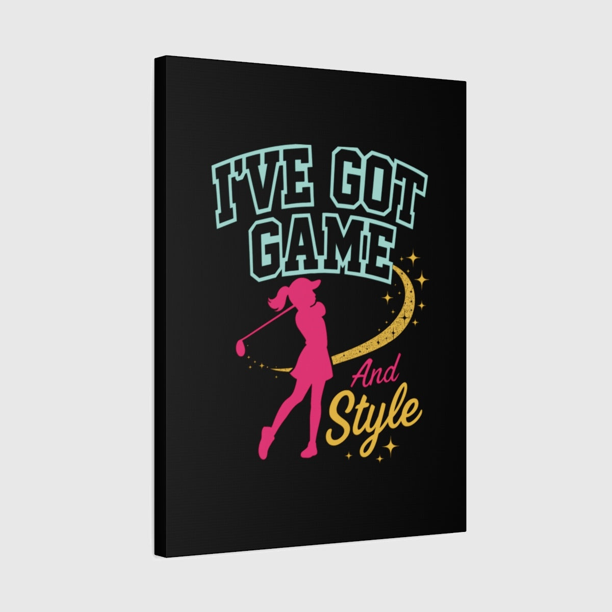 I've Got Game And Style - Canvas Wall Art - Black - 18×24 - front