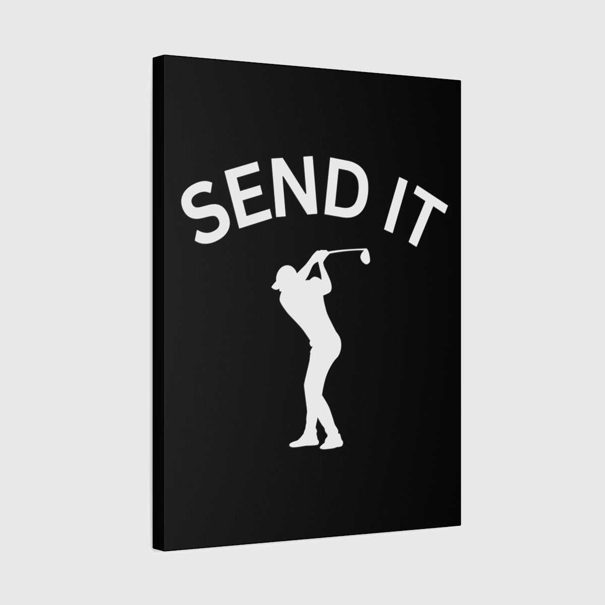 SEND IT (Male) - Canvas Wall Art - Black - 18×24 - front