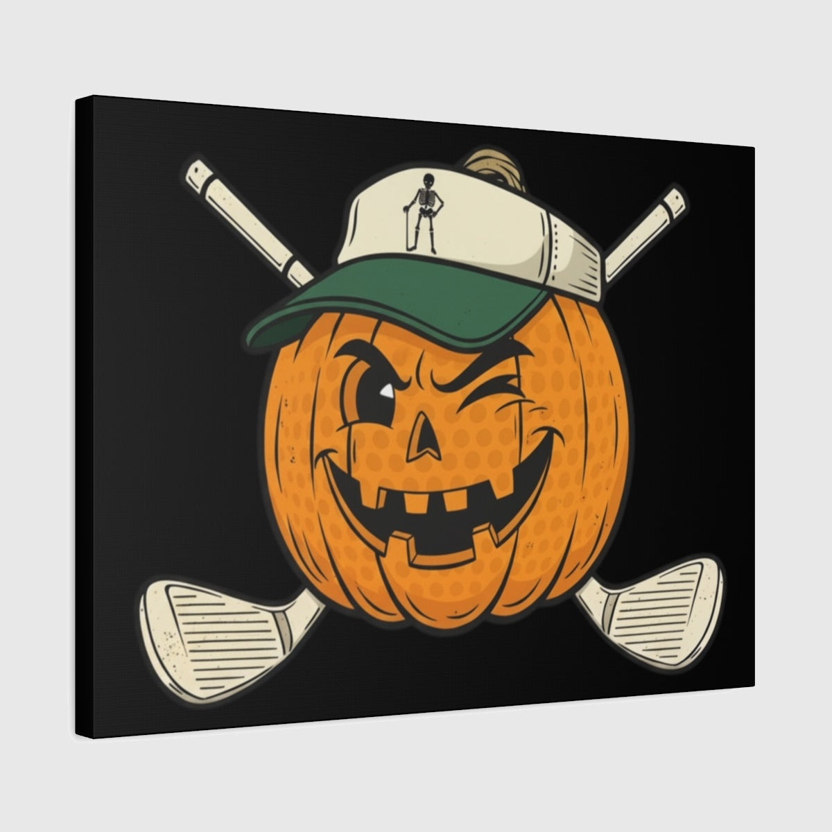 Golf or Gourd - Canvas Wall Art - Black - 18×24 - front