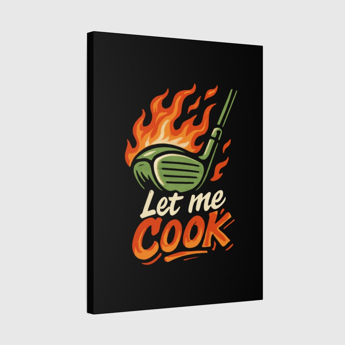 Let Me Cook - Canvas Wall Art - Black - 18×24 - front