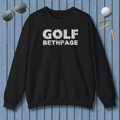 Golf Bethpage - Adult Golf Sweatshirt in Black