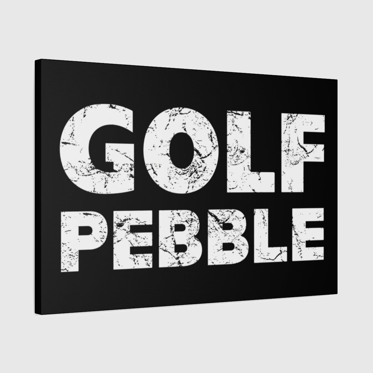 Golf Pebble - Canvas Wall Art - Black - 20×30 - front