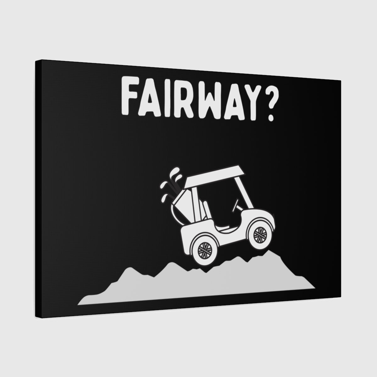 Fairway? - Canvas Wall Art - Black - 20×30 - front