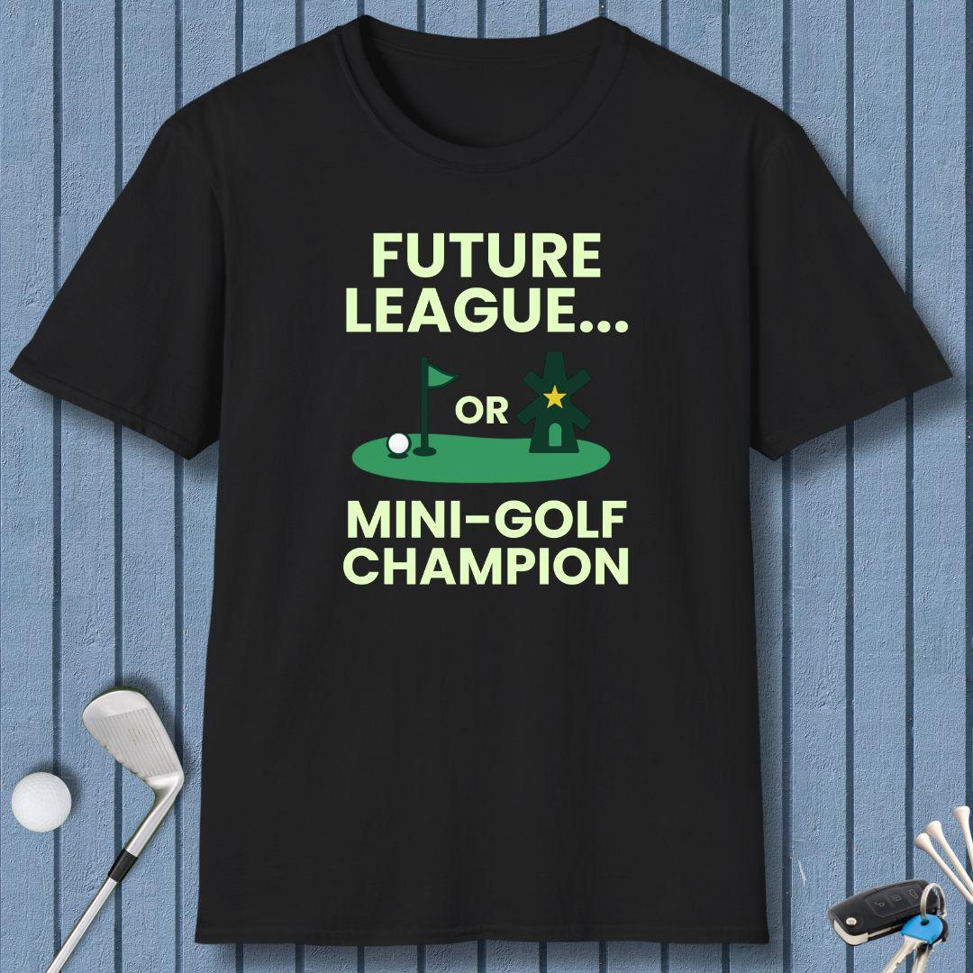 Future League… or Mini-Golf Champion in Black, great for casual wear. Find more fun golf focused products at oneforetheages.com
