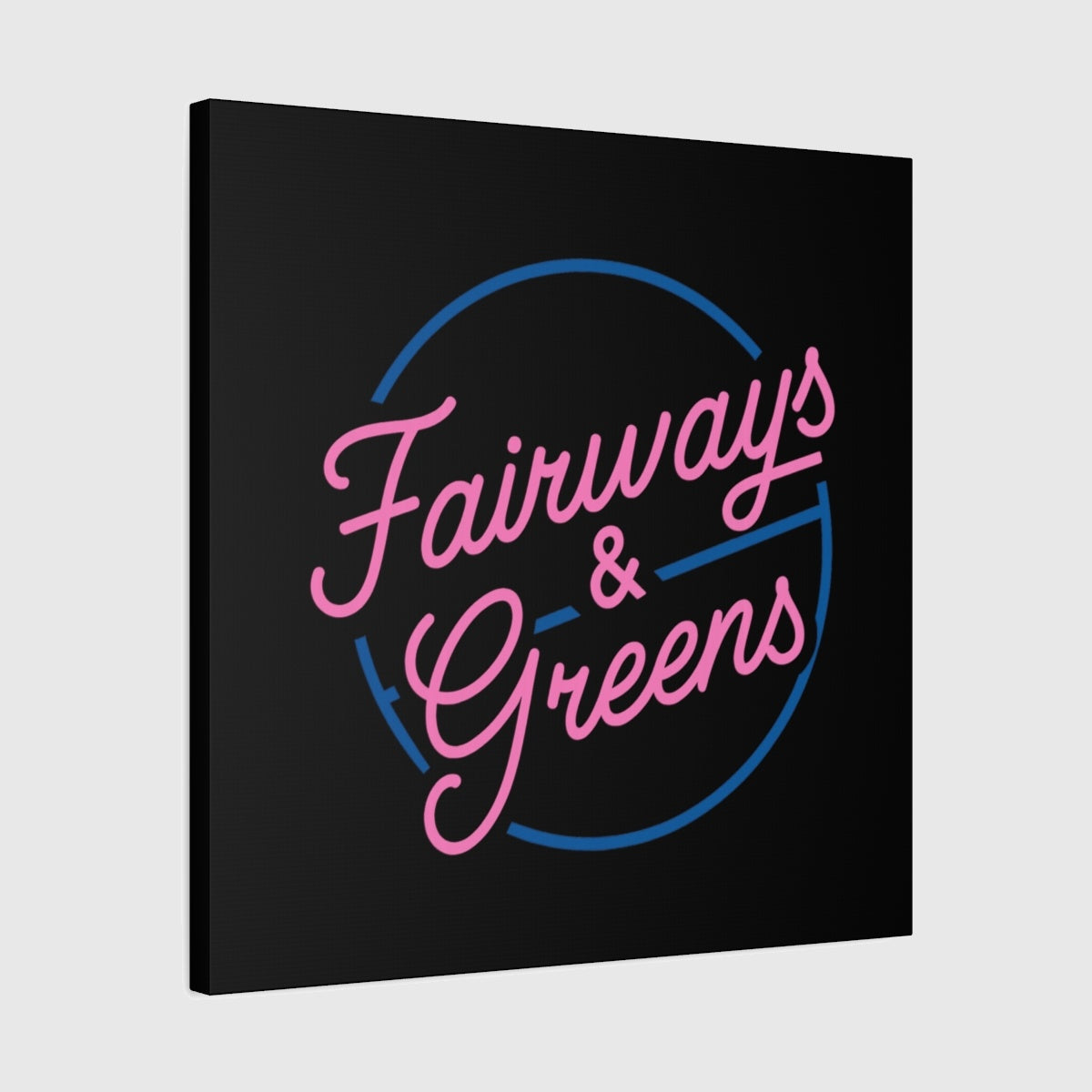 Fairways & Greens - Canvas Wall Art - Black - 24×24 - front