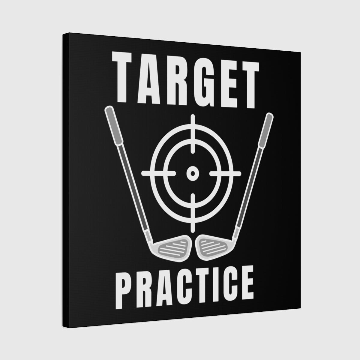 Target Practice - Canvas Wall Art - Black - 24×24 - front