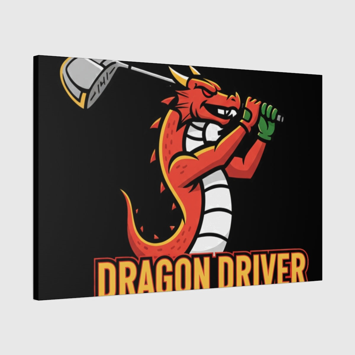 Dragon Driver - Canvas Wall Art - Black - 24×36 - front