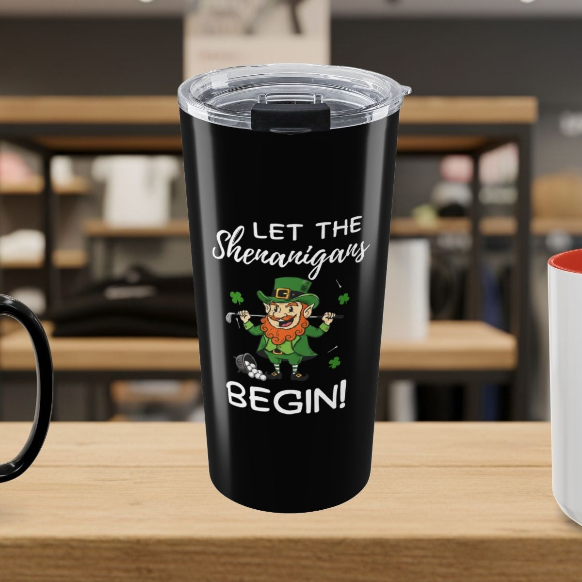 Let The Shenanigans Begin - 20oz Tumbler in Black