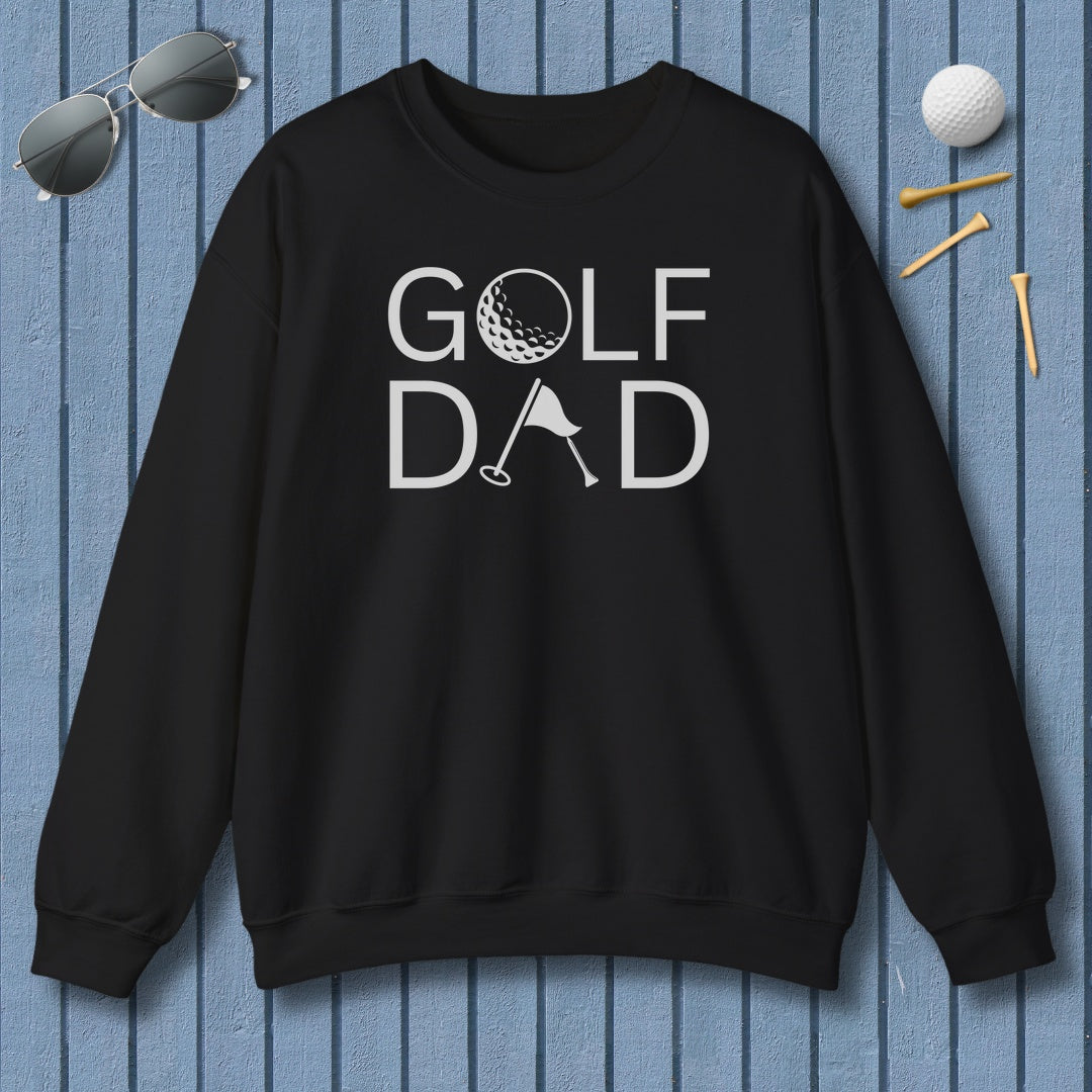 Golf Dad - Adult Golf Sweatshirt in Black