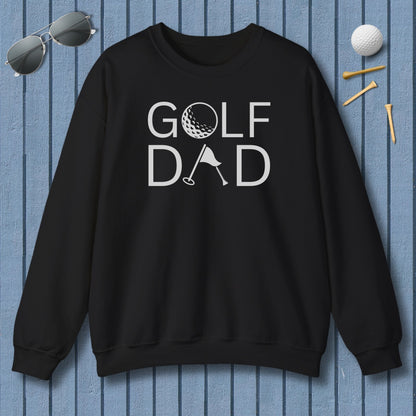 Golf Dad - Adult Golf Sweatshirt in Black