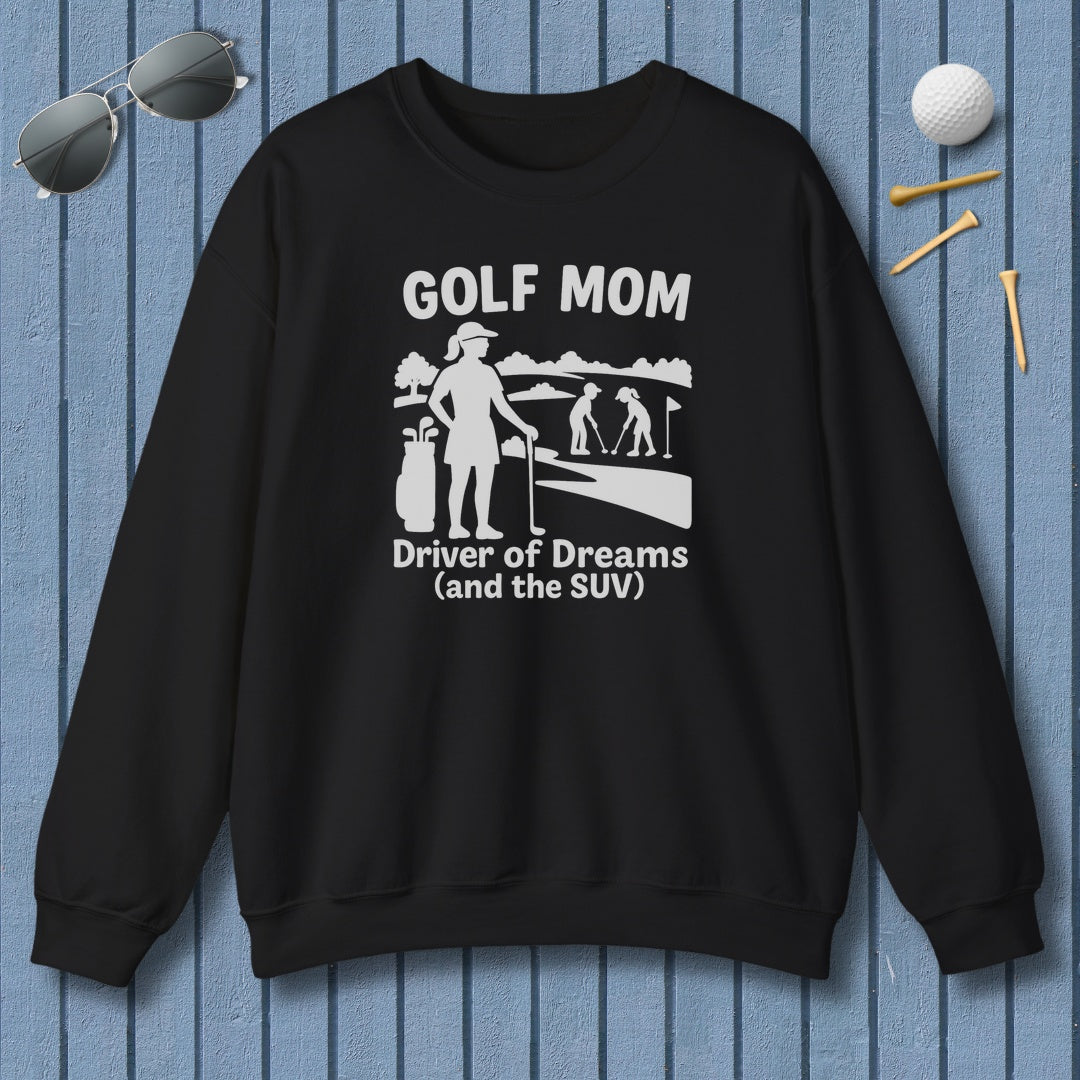 Golf Mom - Adult Golf Sweatshirt in Black