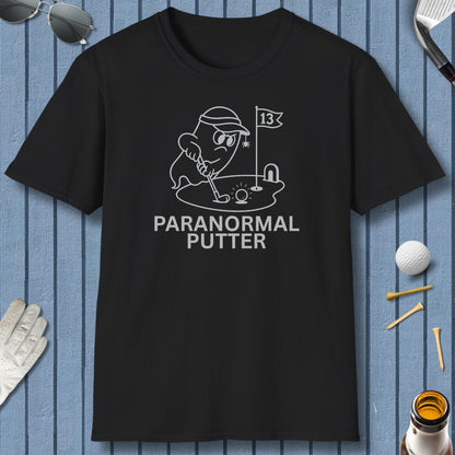 Paranormal Putter - Adult Golf T-Shirt in Black