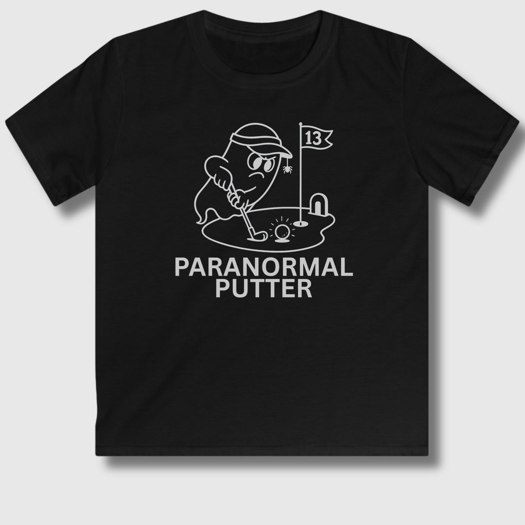 Paranormal Putter - Youth Golf T-Shirt in Black