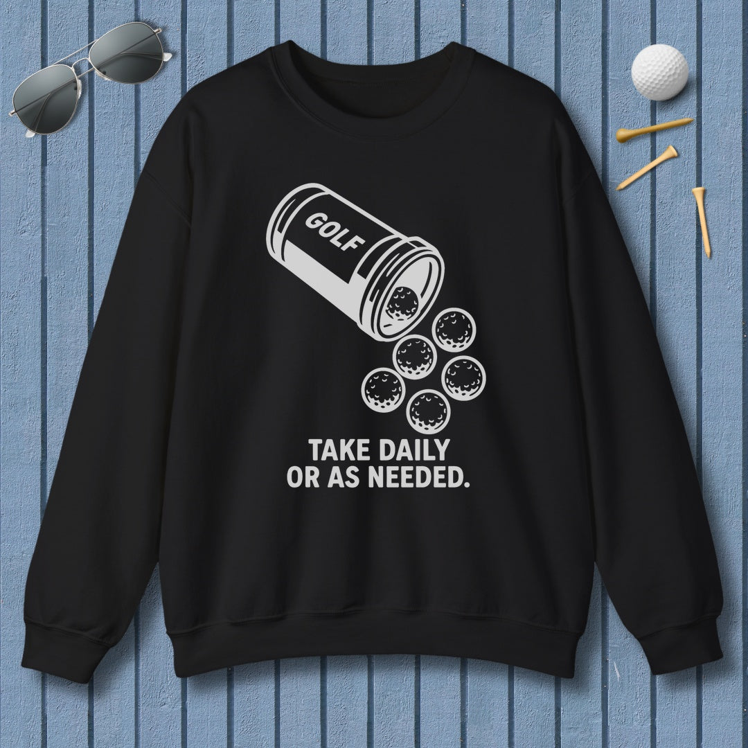 Golf Prescription - Adult Golf Sweatshirt in Black