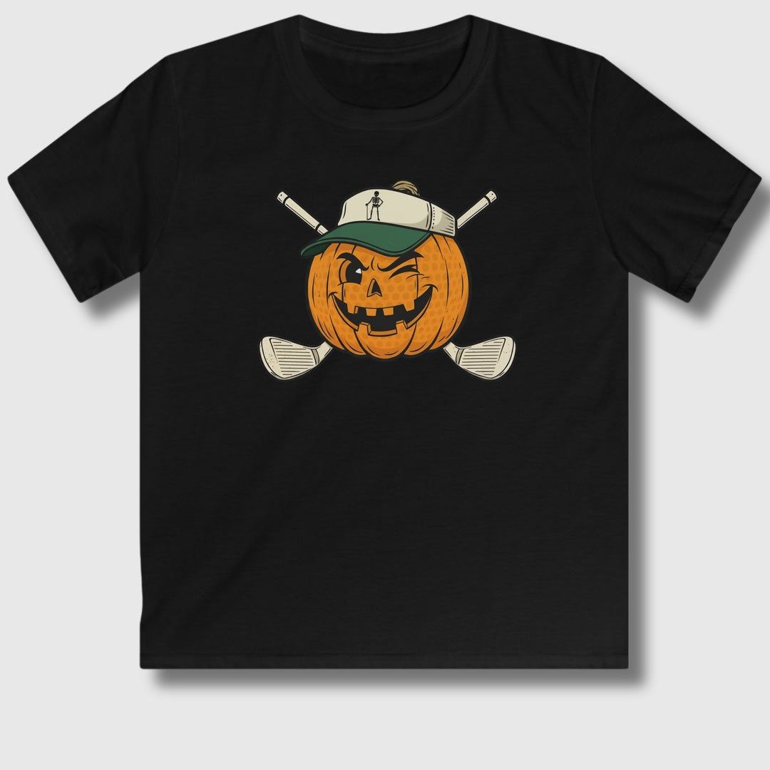Golf or Gourd - Youth Golf T-Shirt in Black