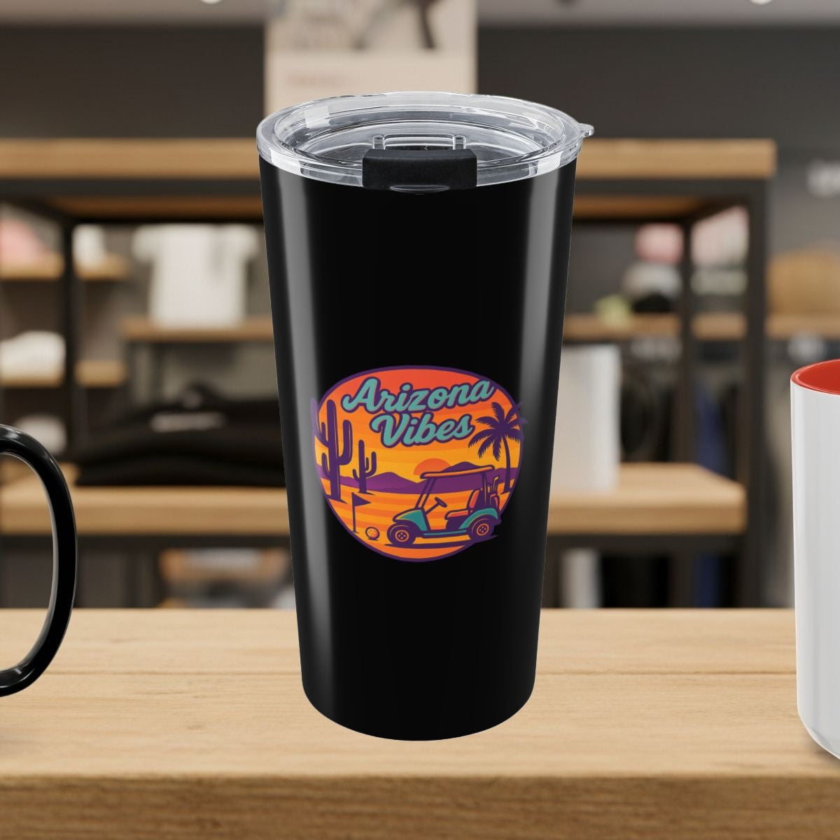 Golf Vibes - Arizona - Desert Edition Golf Destination - 20oz Tumbler in Black