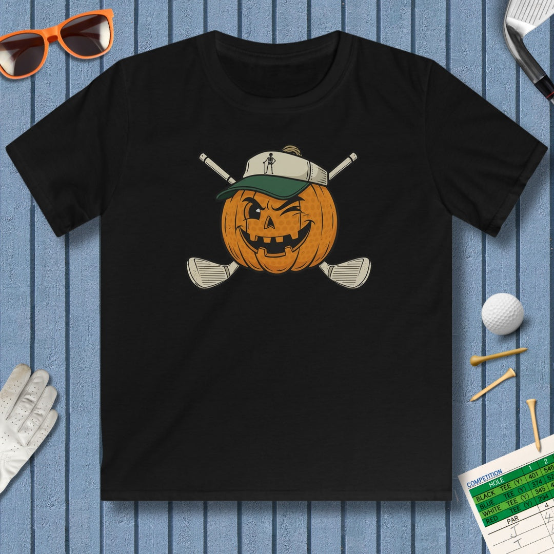 Golf or Gourd - Youth Golf T-Shirt in Black