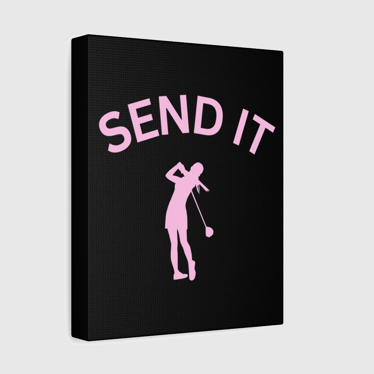 SEND IT (Female) - Canvas Wall Art - Black - 8×10 - front