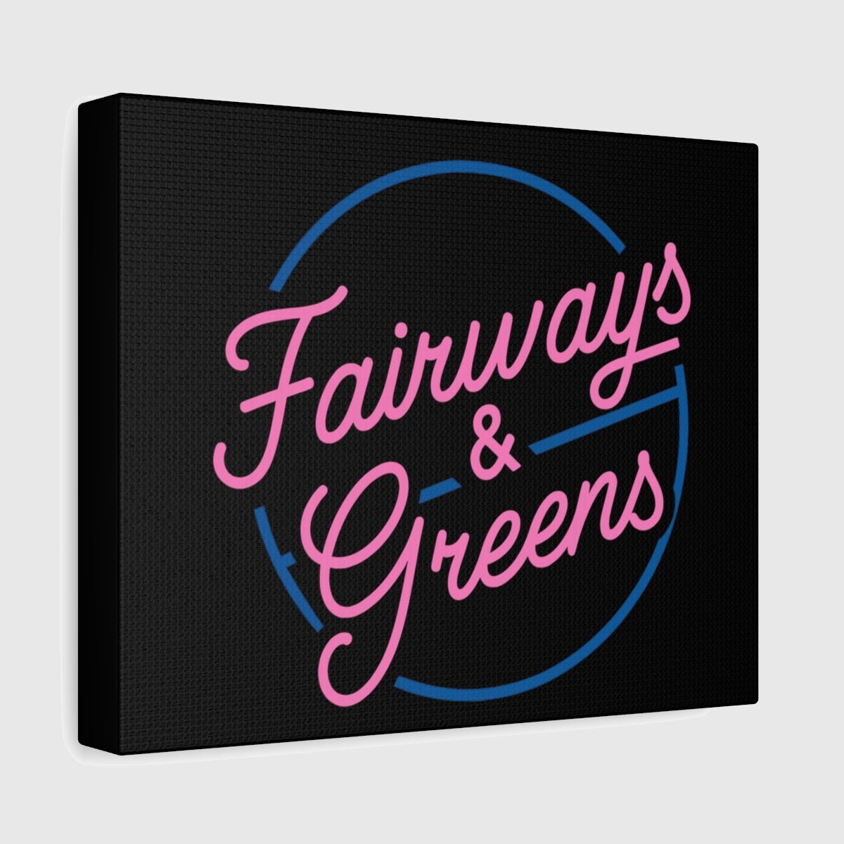 Fairways & Greens - Canvas Wall Art - Black - 8×10 - front