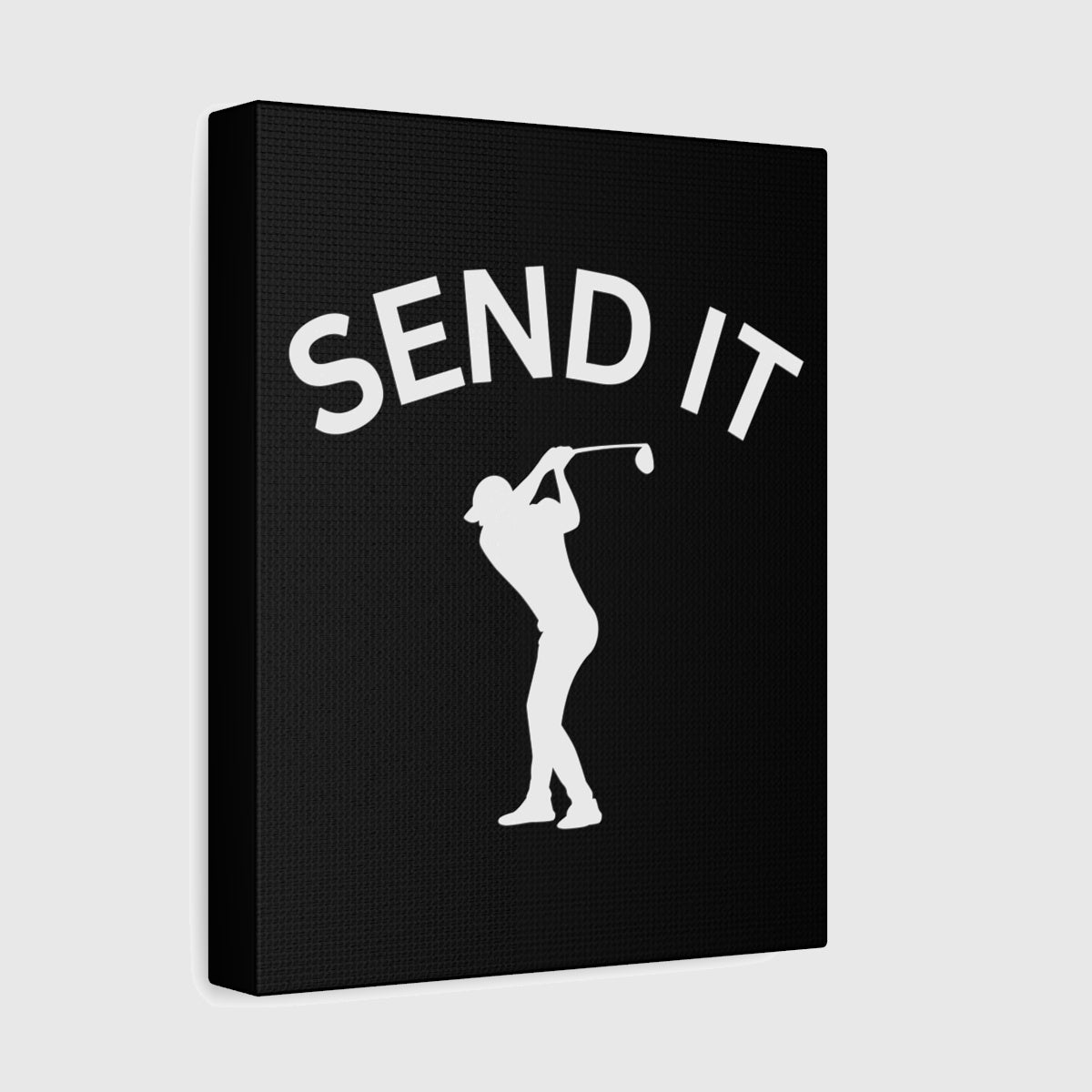 SEND IT (Male) - Canvas Wall Art - Black - 8×10 - front