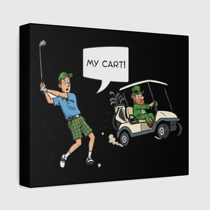 My Cart! - Canvas Wall Art - Black - 8×10 - front