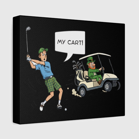 My Cart! - Canvas Wall Art - Black - 8×10 - front