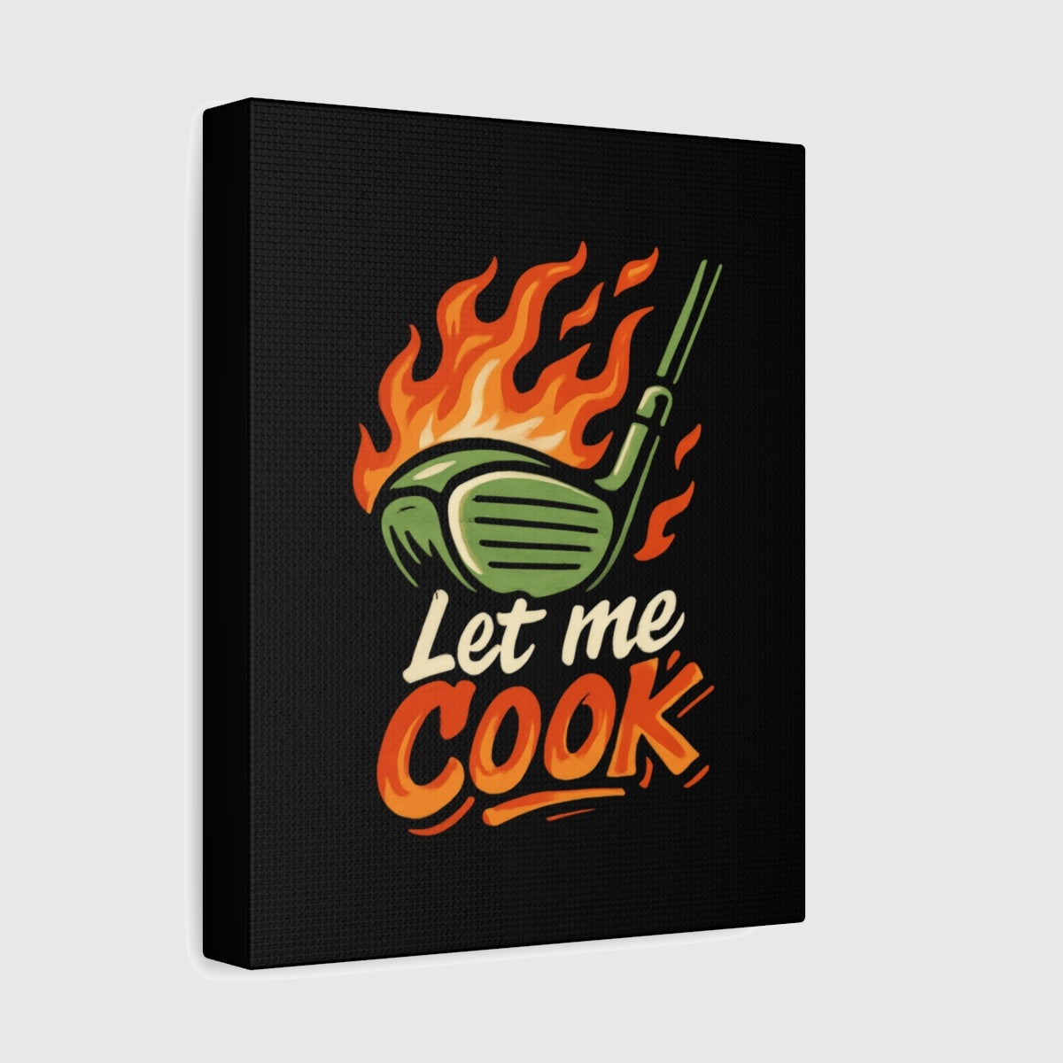 Let Me Cook - Canvas Wall Art - Black - 8×10 - front