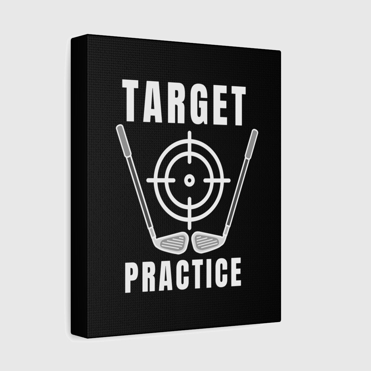 Target Practice - Canvas Wall Art - Black - 8×10 - front