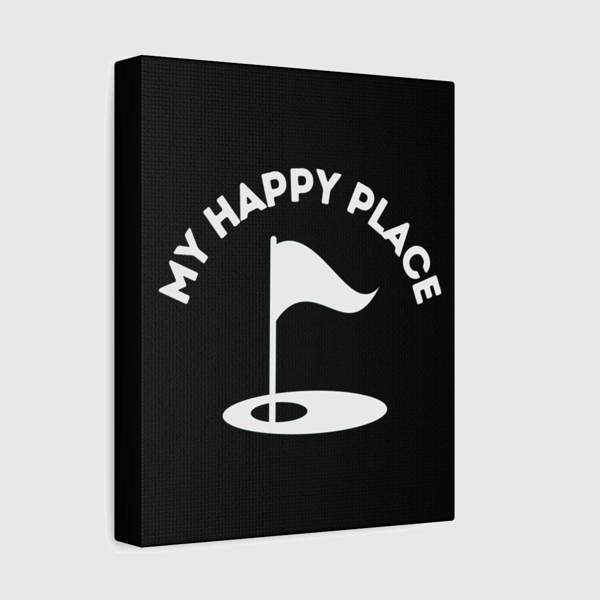My Happy Place - Canvas Wall Art - Black - 8×10 - front