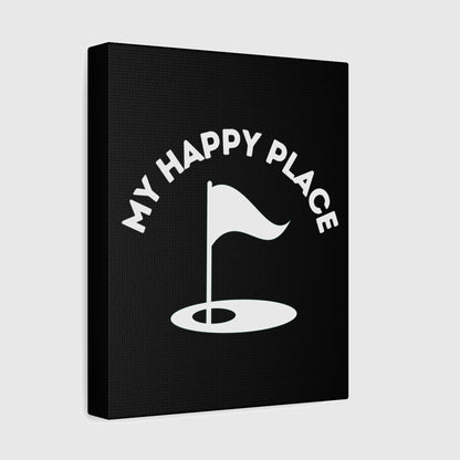 My Happy Place - Canvas Wall Art - Black - 8×10 - front