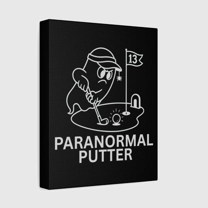 Paranormal Putter - Canvas Wall Art - Black - 8×10 - front
