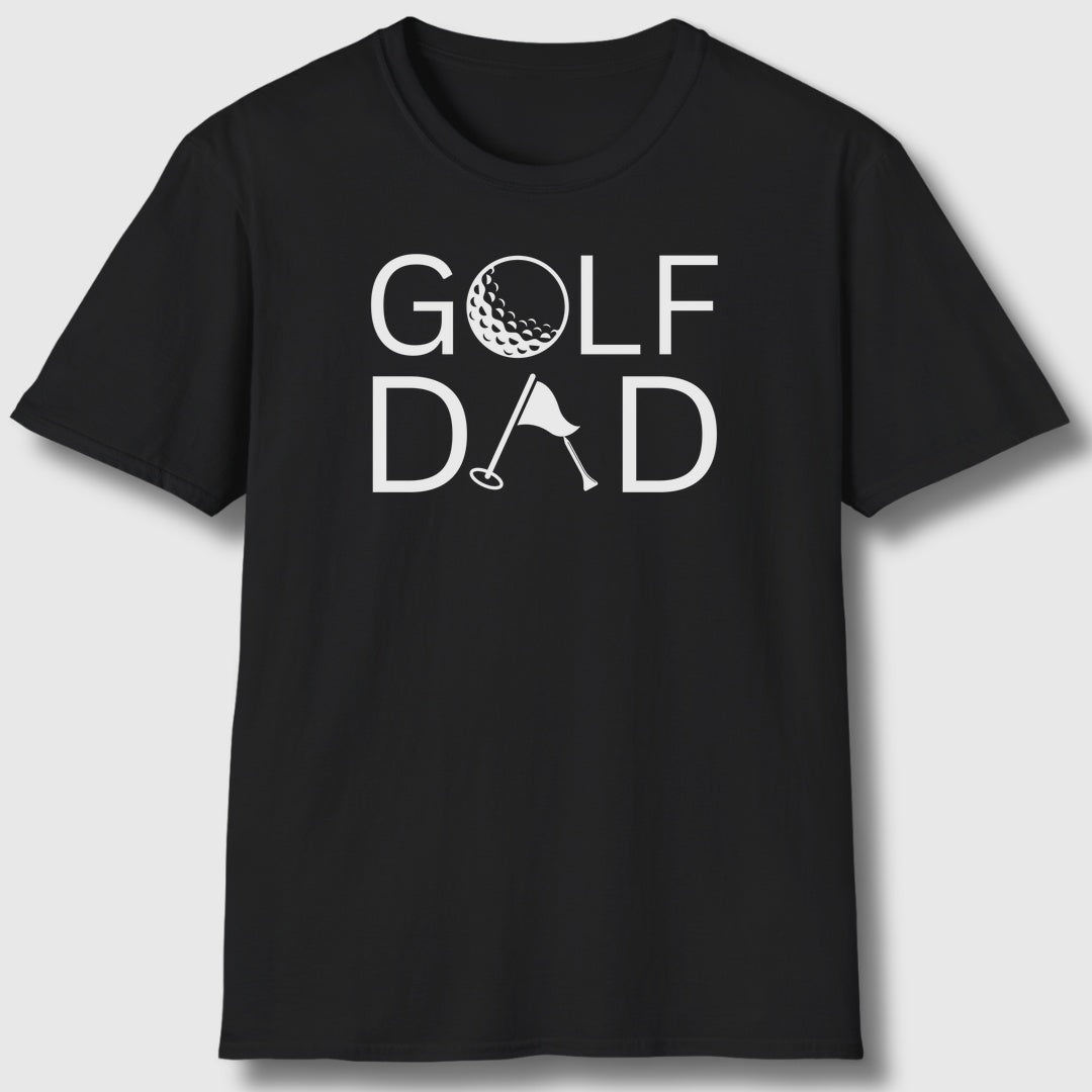 Golf Dad - Adult Golf T-Shirt in Black