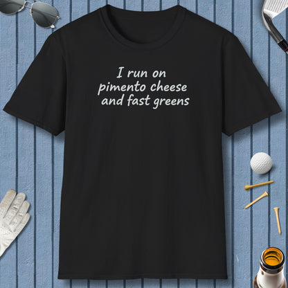 Pimento and Greens - Adult Golf T-Shirt in Black