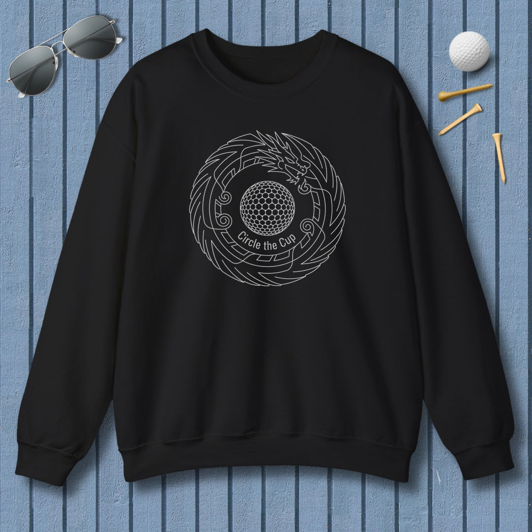Circle the Cup - Adult Golf Sweatshirt in Black