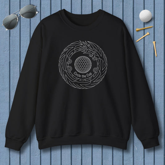 Circle the Cup - Adult Golf Sweatshirt in Black
