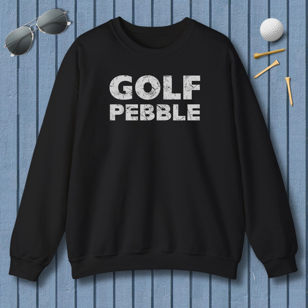Golf Pebble - Adult Golf Sweatshirt in Black