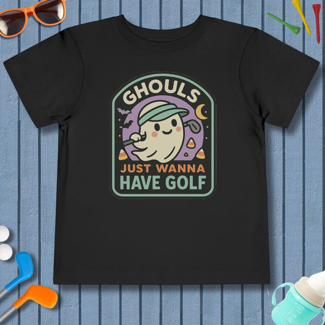 Ghouls Just Wanna Have Golf - Toddler Golf T-Shirt in Black