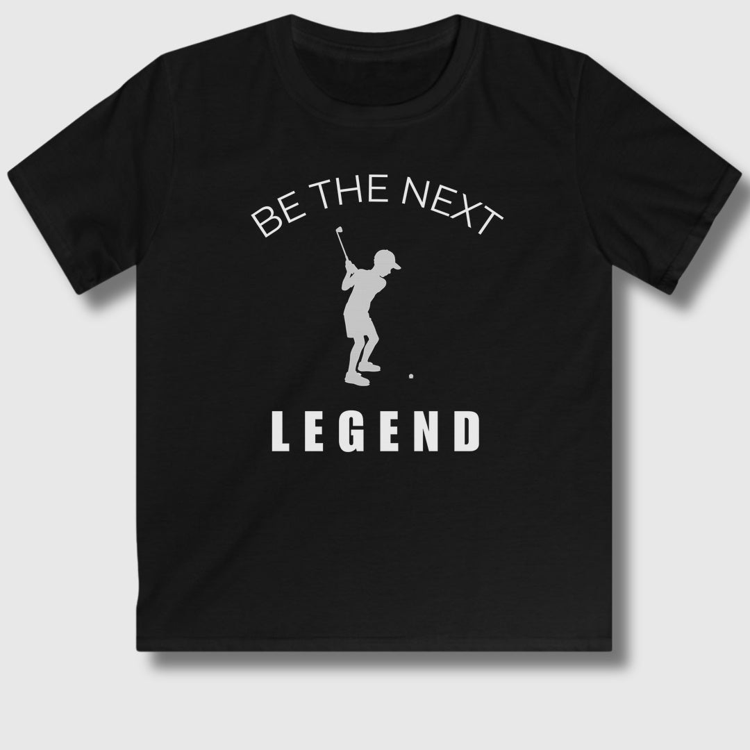 BE THE NEXT LEGEND (Boys) - Youth Golf T-Shirt in Black