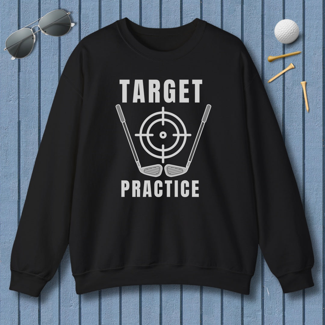 Target Practice - Adult Golf Sweatshirt in Black