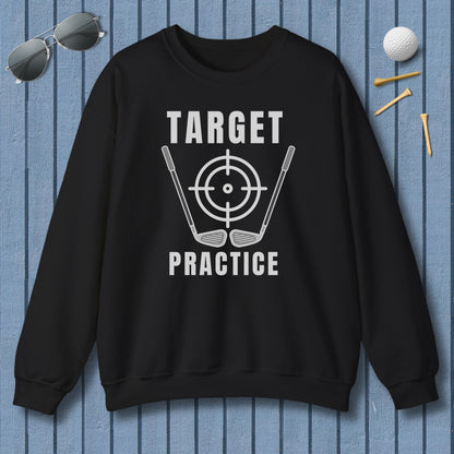 Target Practice - Adult Golf Sweatshirt in Black